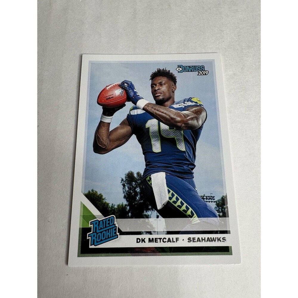 DK METCALF 2019 PANINI DONRUSS SEATTLE SEAHAWKS RATED Rookie RC #313 Steelers